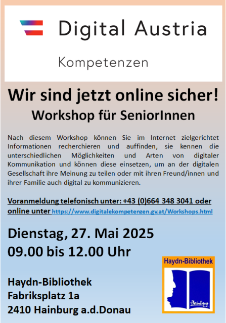 Digital Workshop SeniorInnen 27.05.2025