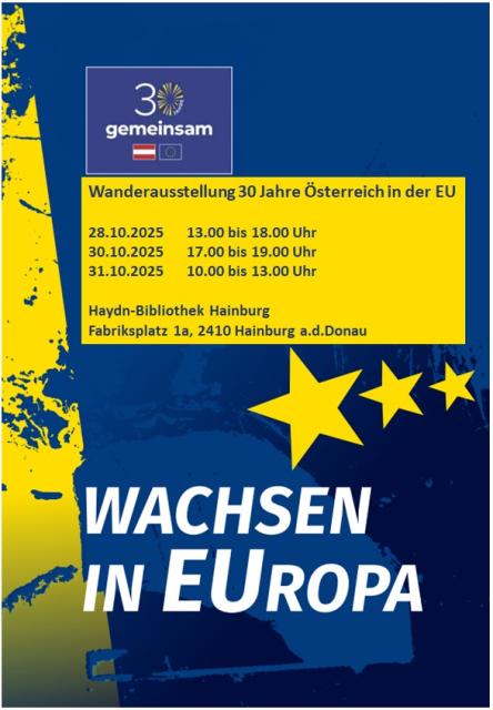 Wanderausstellung 30 Jahr Österreich in der EU