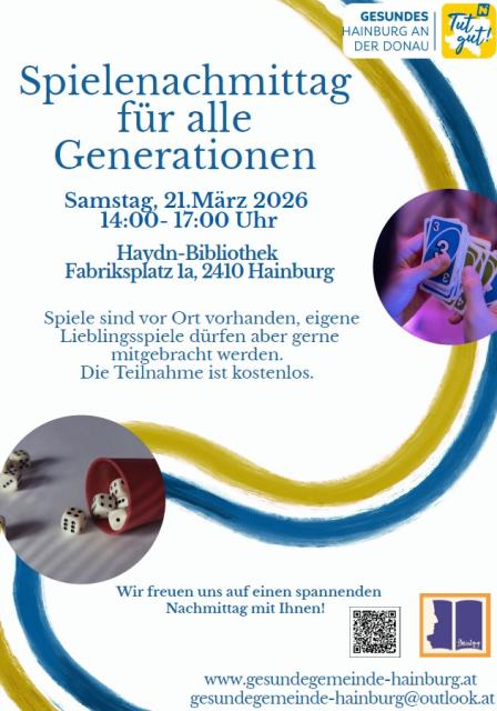 Spielenachmittag 21.03.2026