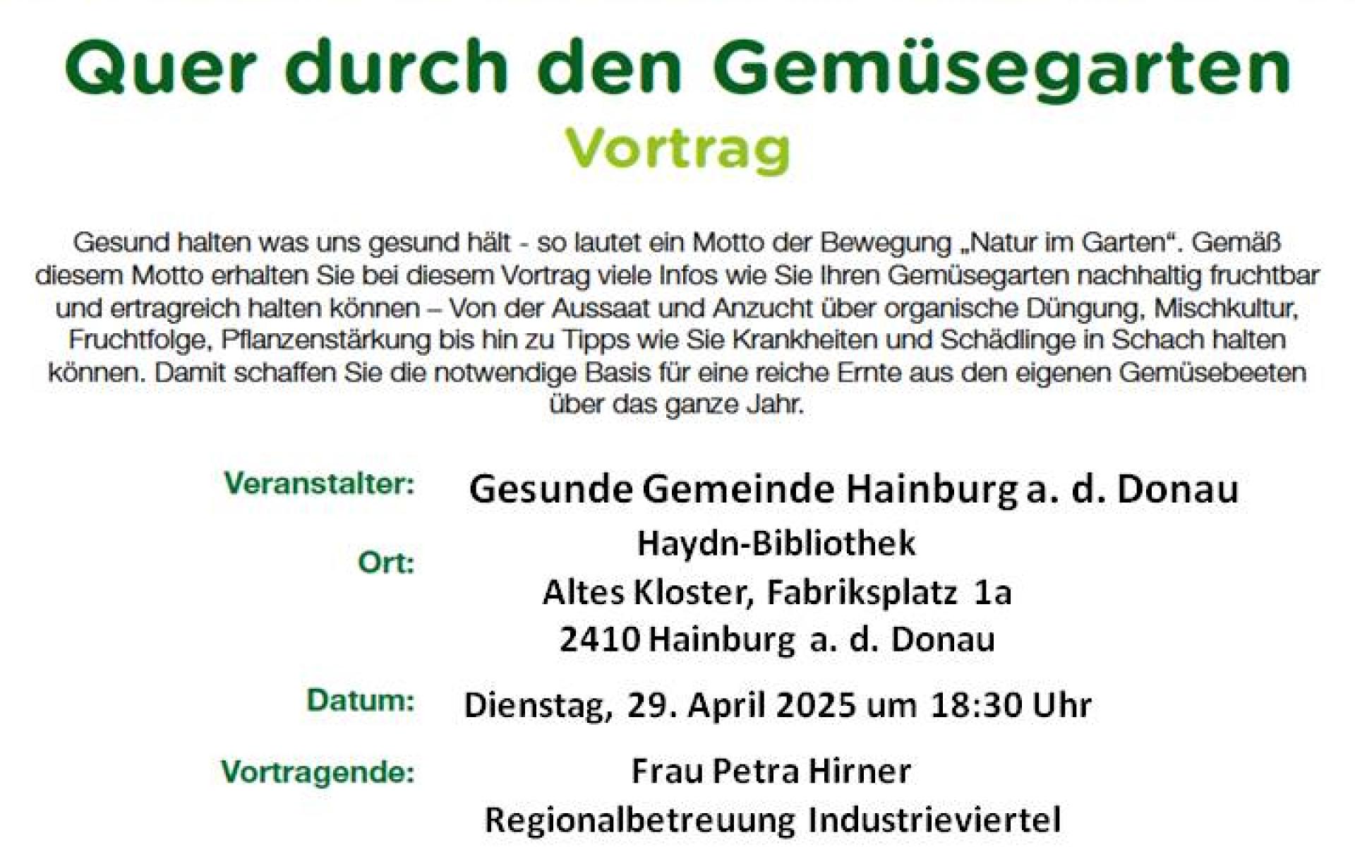 Quer durch den Gemüsegarten