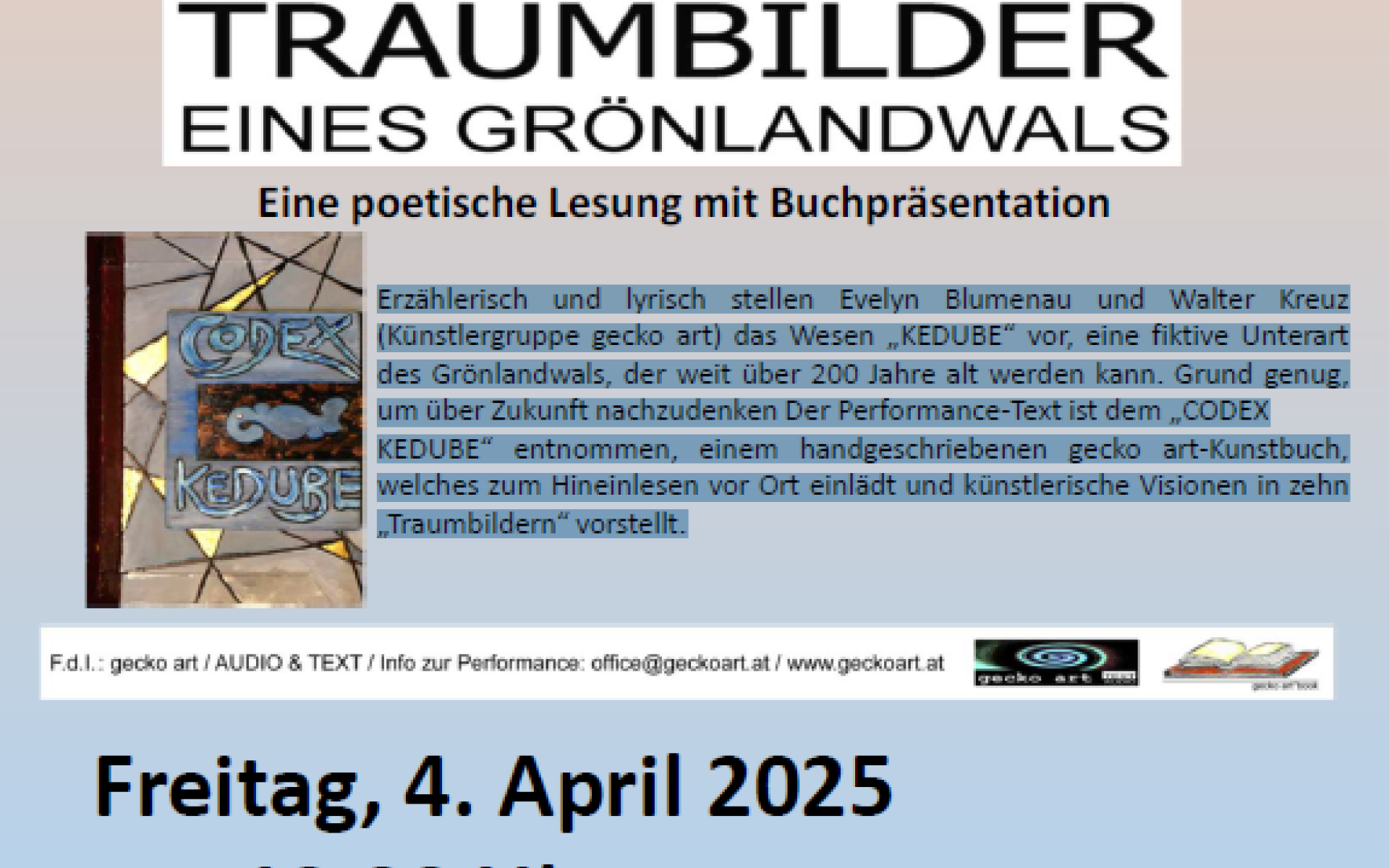 Traumbilder eines Grönlandwals 04.04.2025