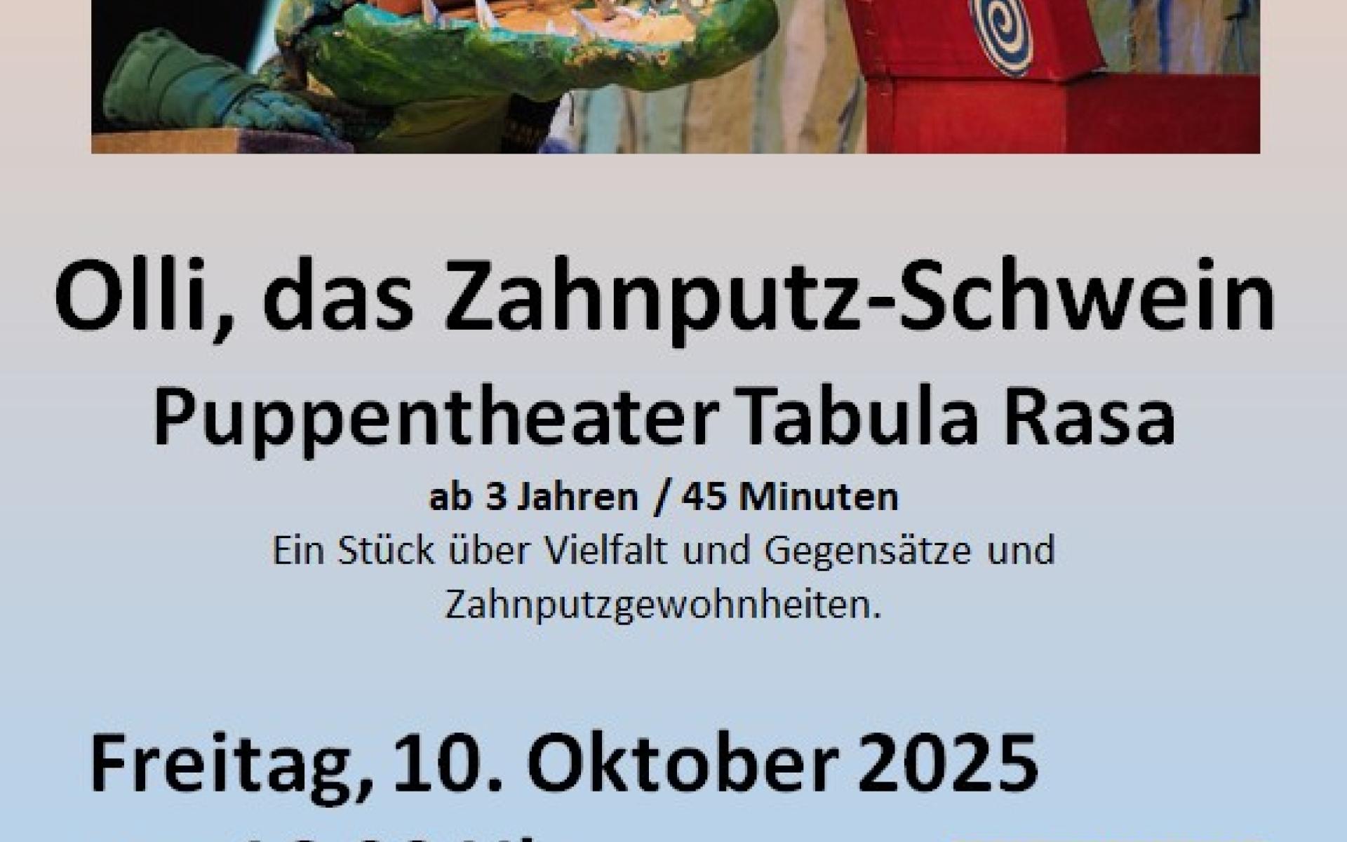 Olli, das Zahnputz-Schwein