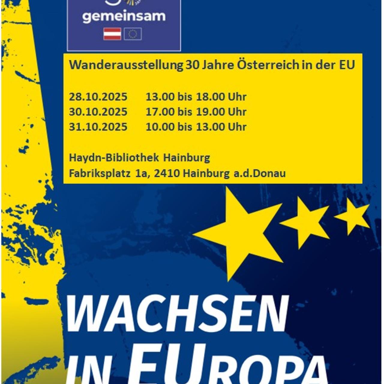 Wanderausstellung 30 Jahr Österreich in der EU
